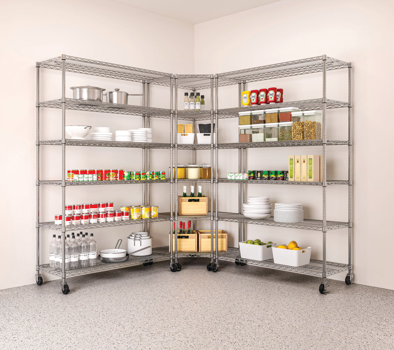 UltraDurable® 6-Tier NSF-Certified Steel Shelving