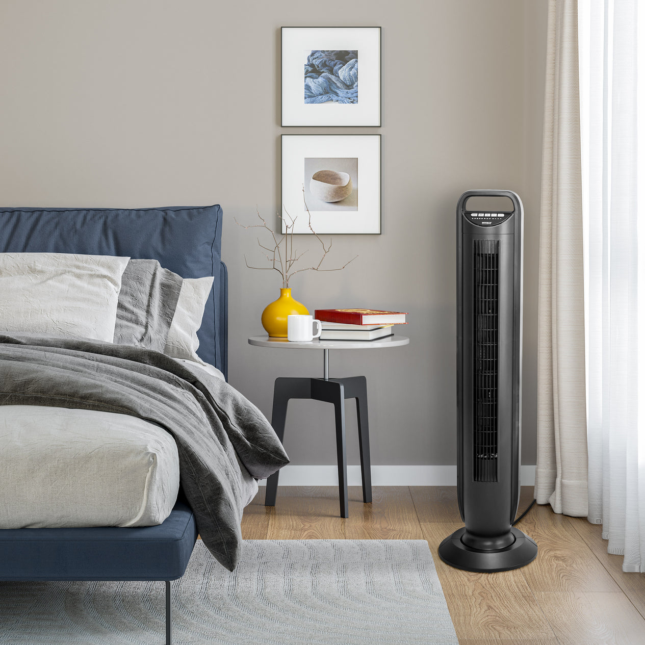 UltraSlimLine® Oscillating Tower Fan, Black