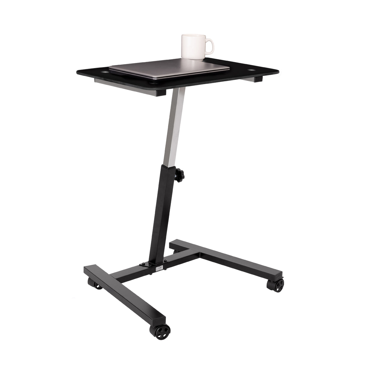 airLIFT® Tempered Glass Top Mobile Desk