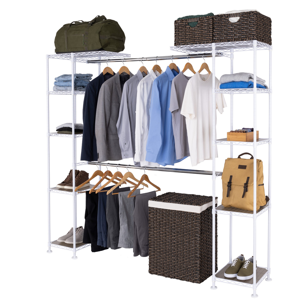 Expandable Closet Organizer System