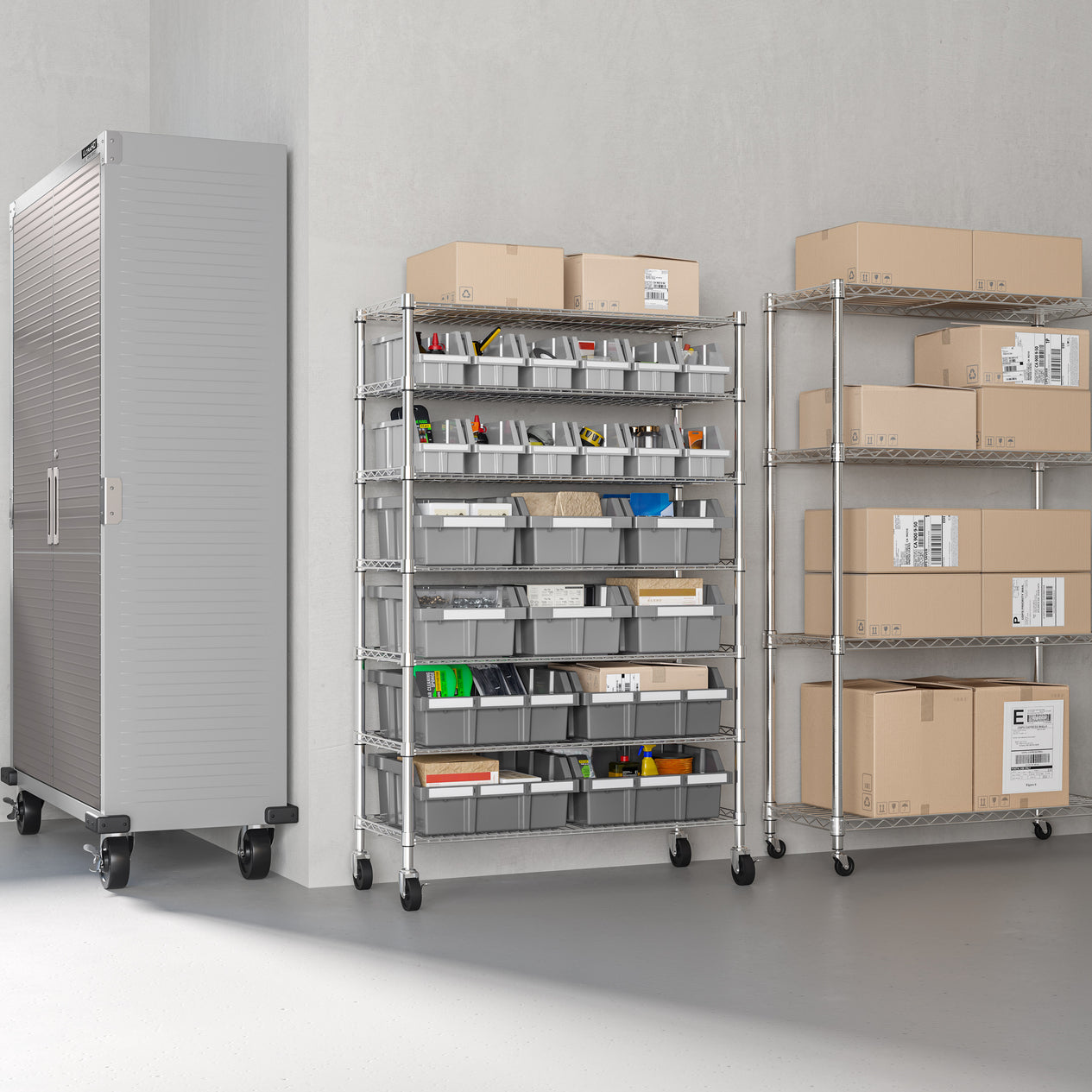 7-Tier NSF-Certified 22-Bin Rack