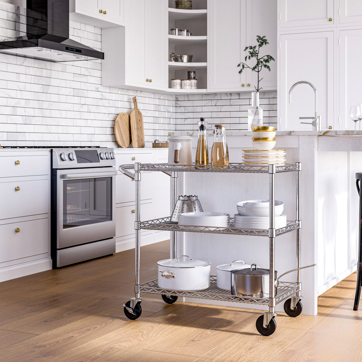 3-Tier NSF-Certified Utility Cart