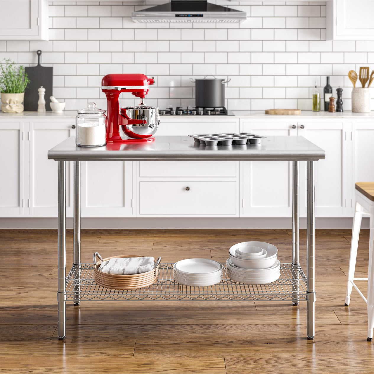 Stainless Steel Top Worktable NSF-Certified