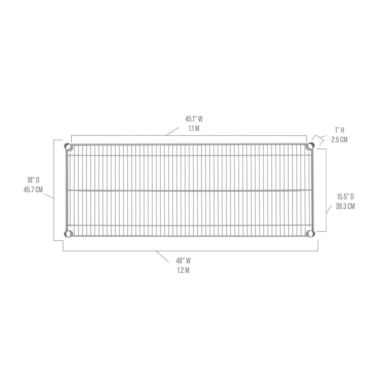 UltraDurable® NSF Steel Wire Shelf