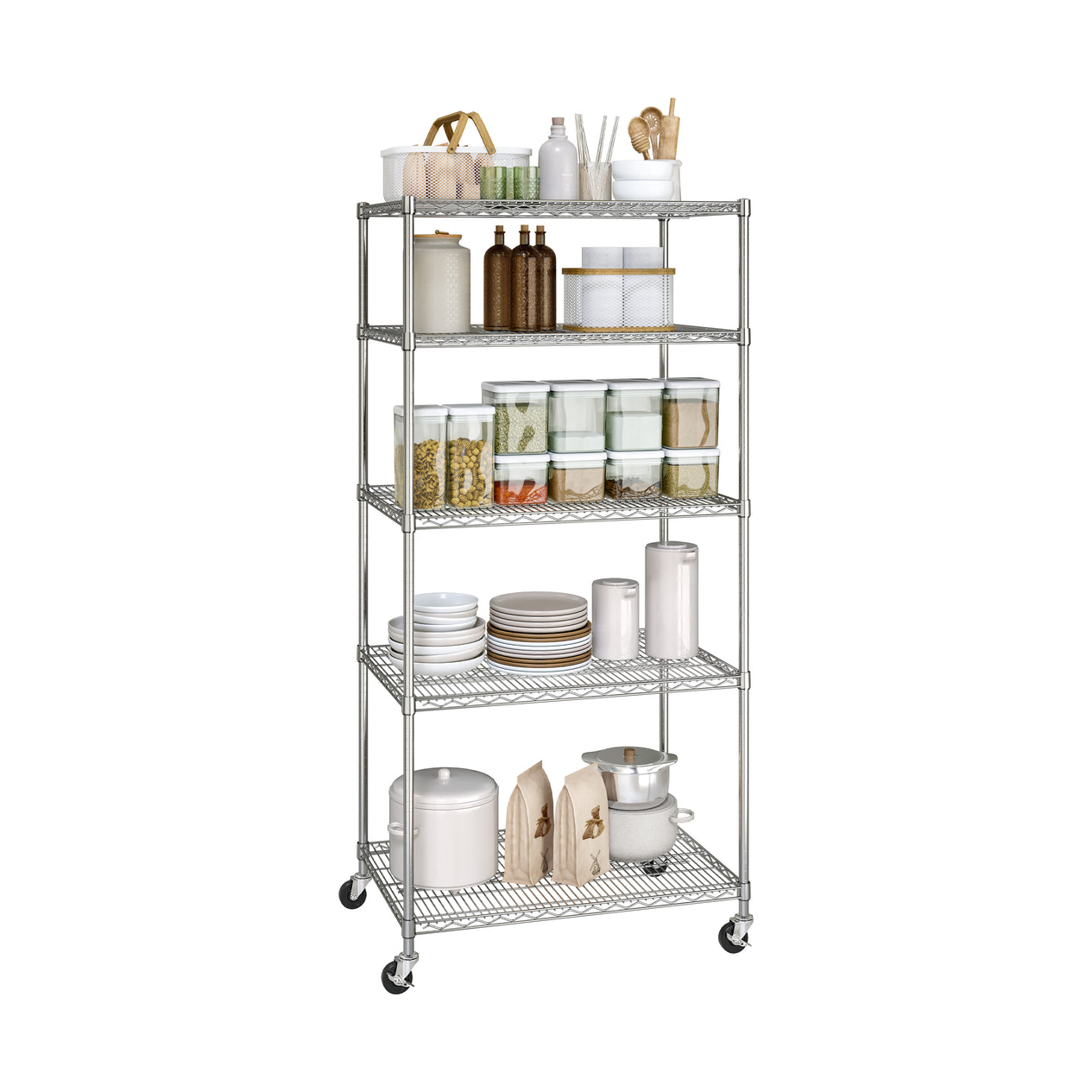 UltraDurable® 5-Tier NSF-Certified Steel Shelving