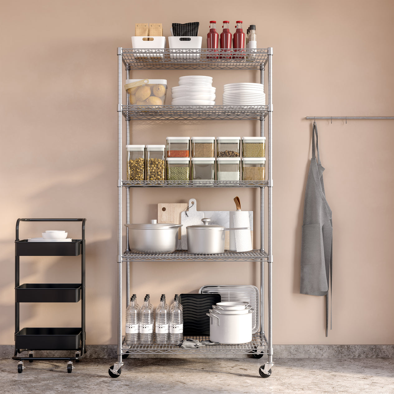 UltraDurable® 5-Tier NSF-Certified Steel Shelving