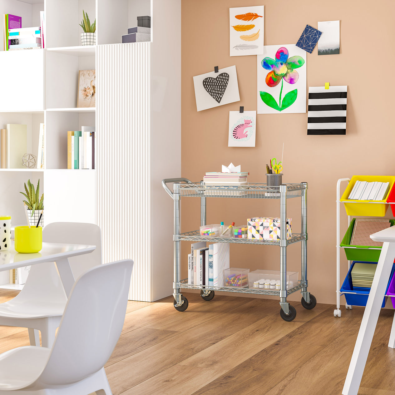 3-Tier NSF-Certified Heavy-Duty Utility Cart