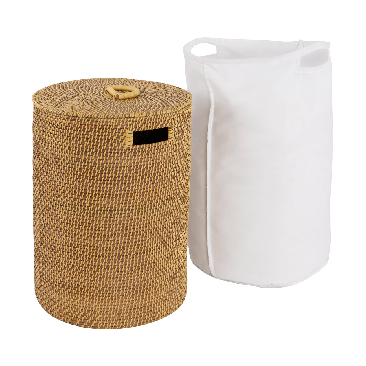 Laundry hamper and liner