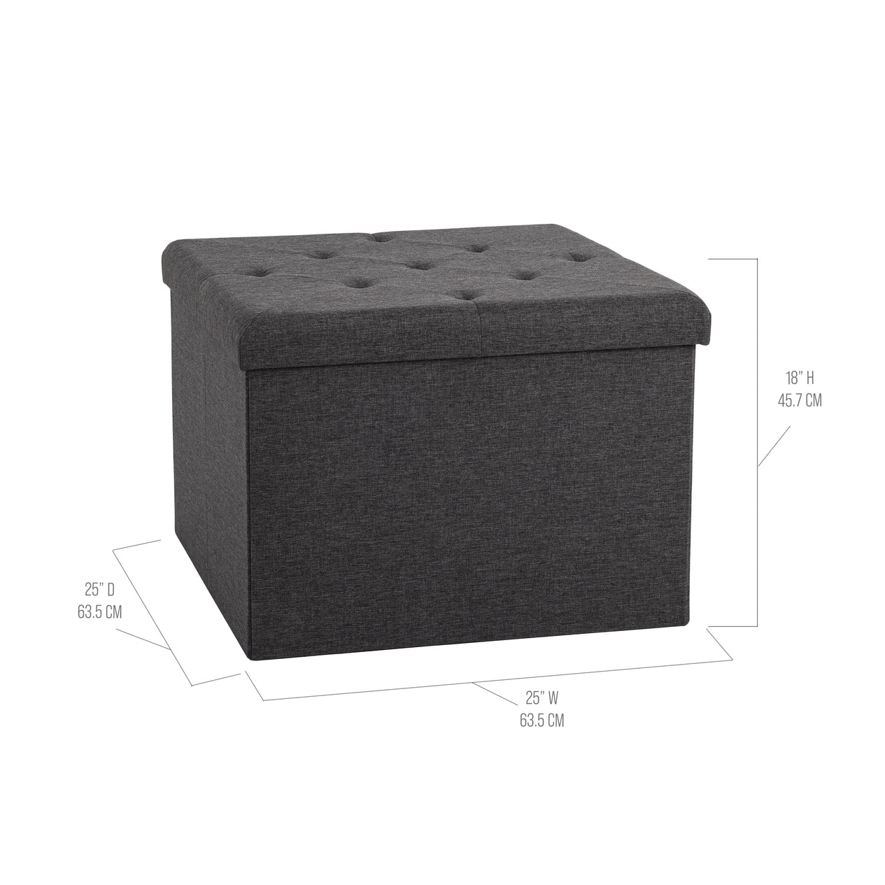 Extra Large Square Storage Ottoman