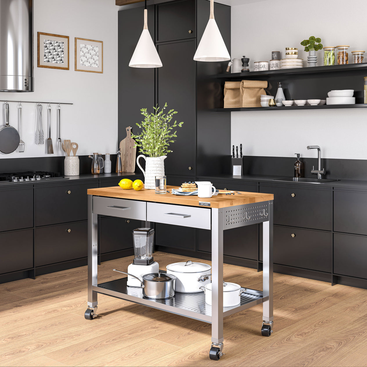 Workcenter in kitchen