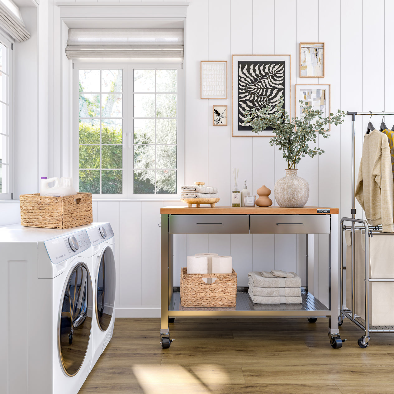 Workcenter in laundry room