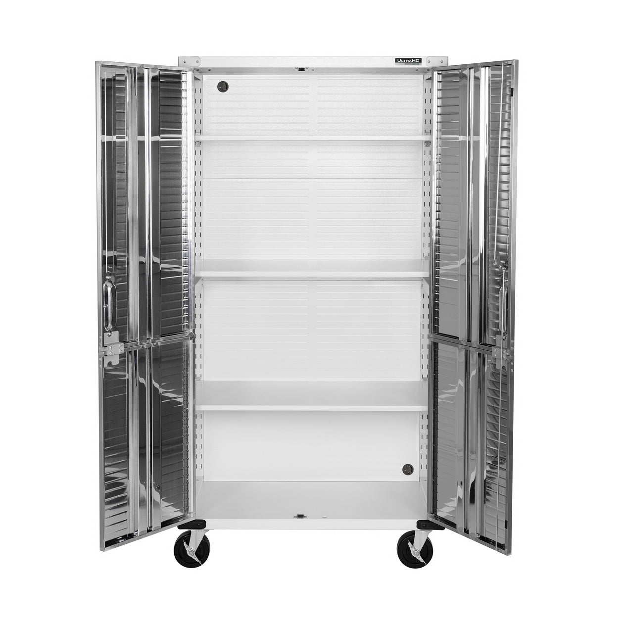 UltraHD® Rolling Storage Cabinet, White