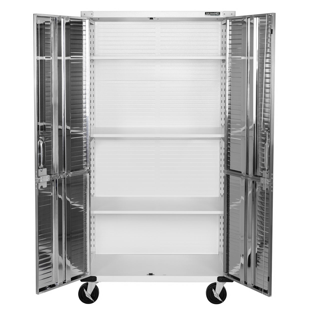 UltraHD® 8-Piece Rolling Storage Cabinet System, White