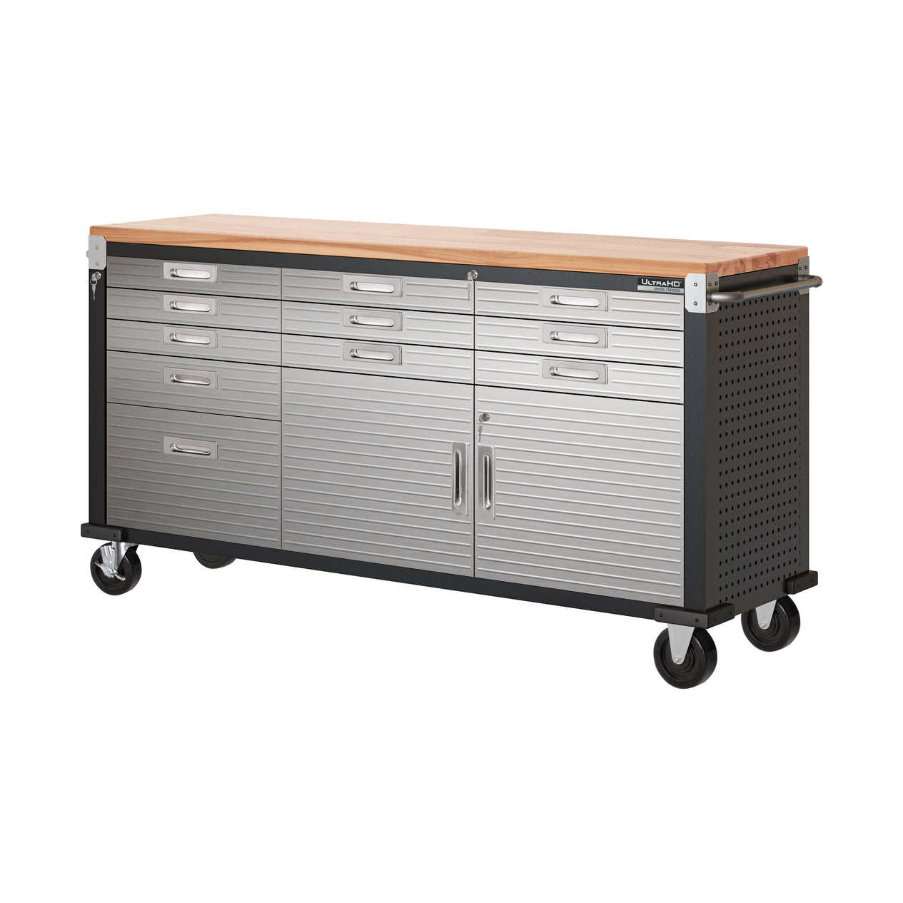 UltraHD® 11-Drawer Rolling Workbench, Graphite