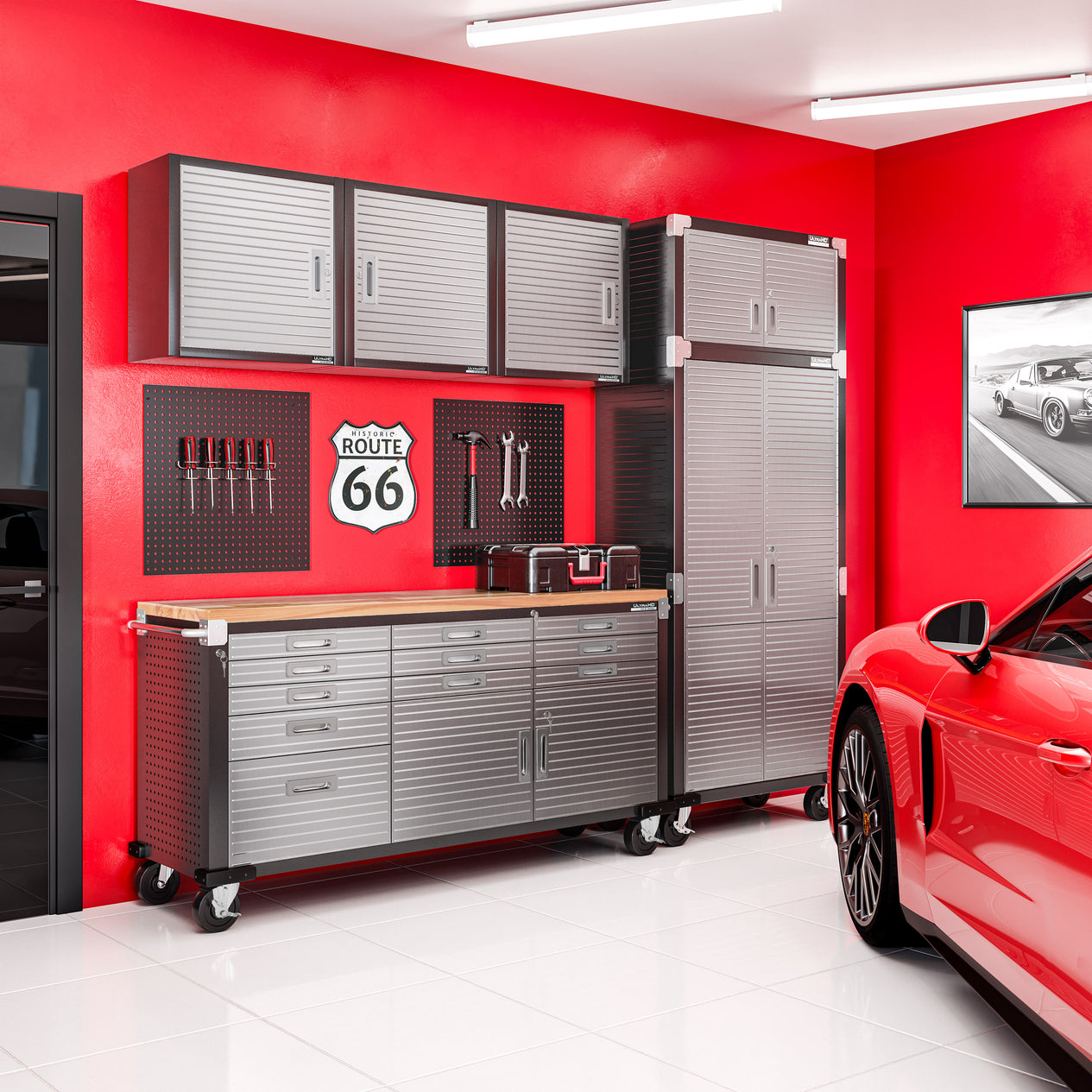 UltraHD® 11-Drawer Rolling Workbench, Graphite