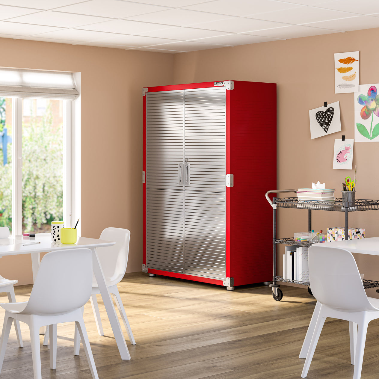 UltraHD® Storage Cabinet, Red