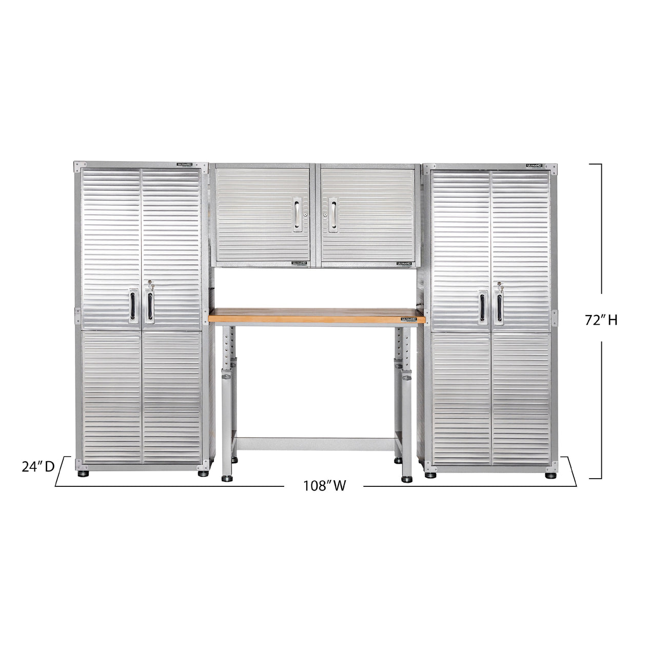 UltraHD® 5-Piece Storage Cabinet System with Workbench