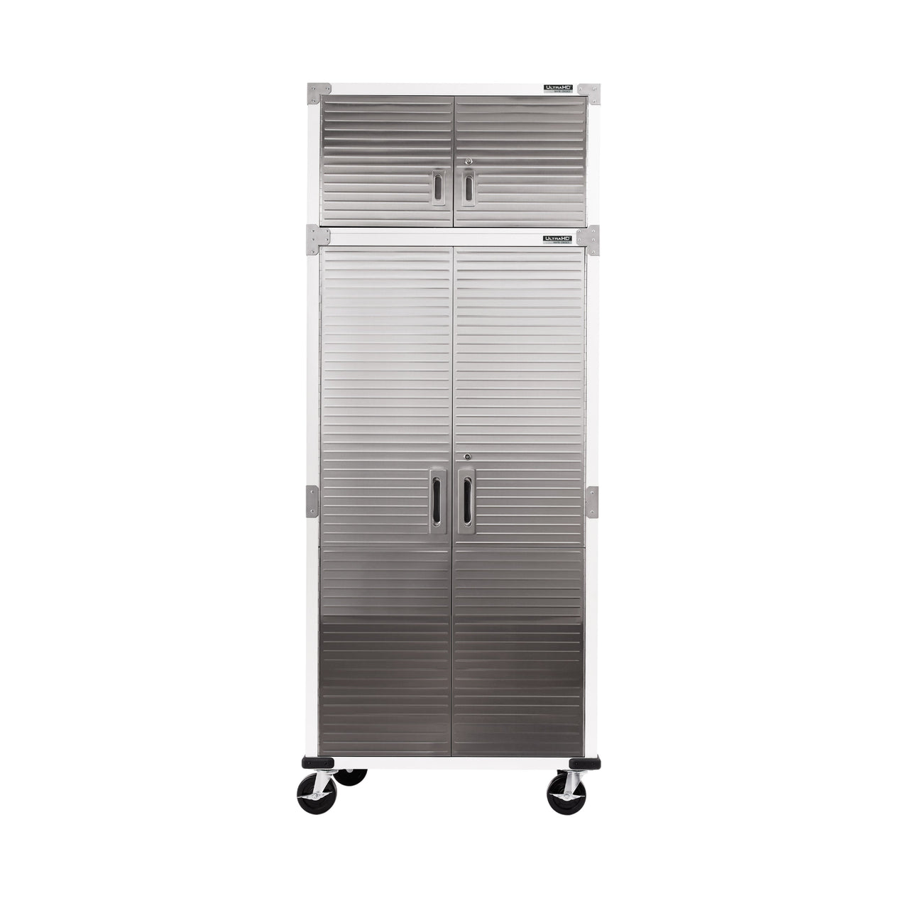 UltraHD® 8-Piece Rolling Storage Cabinet System, White