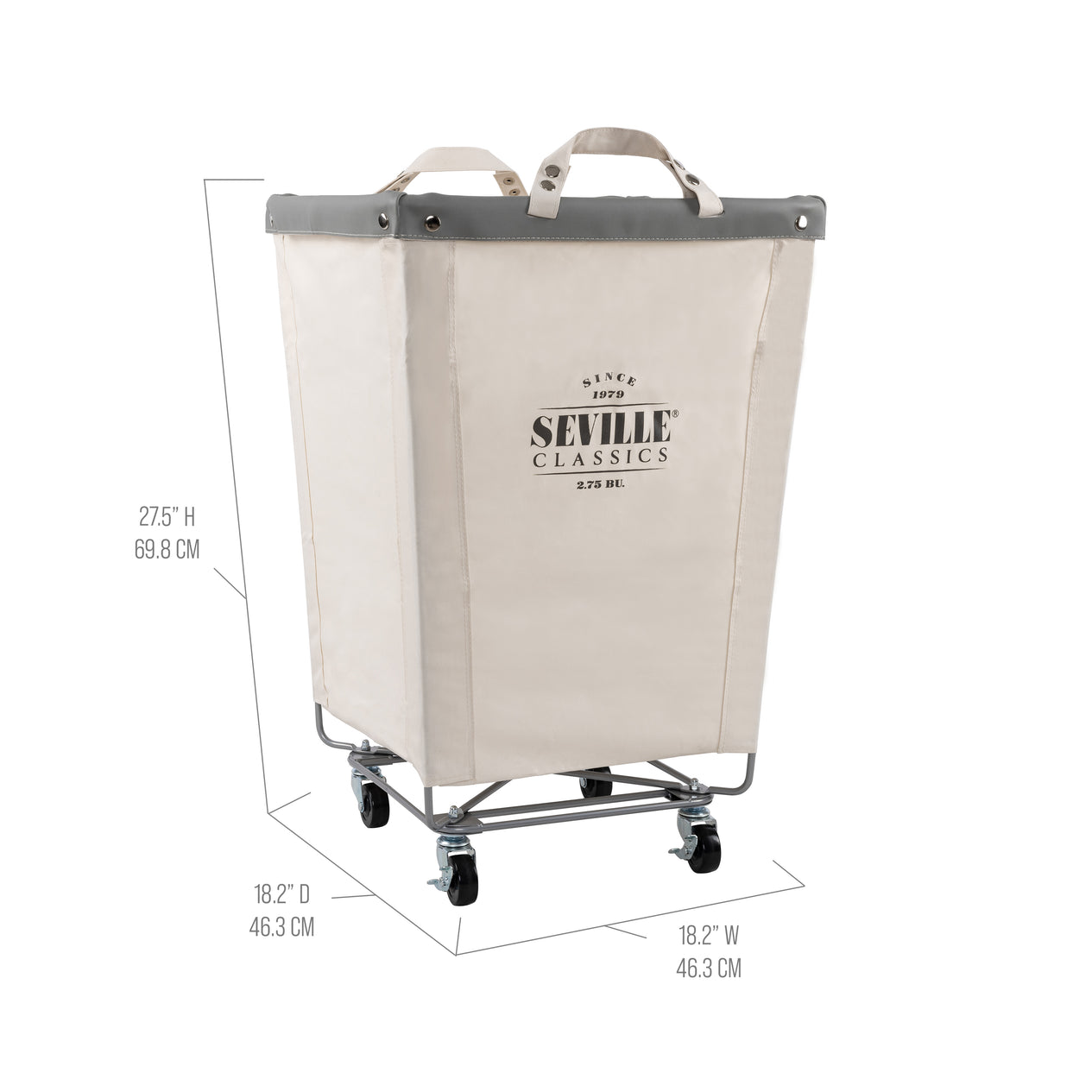 Heavy-Duty Rolling Laundry Hamper