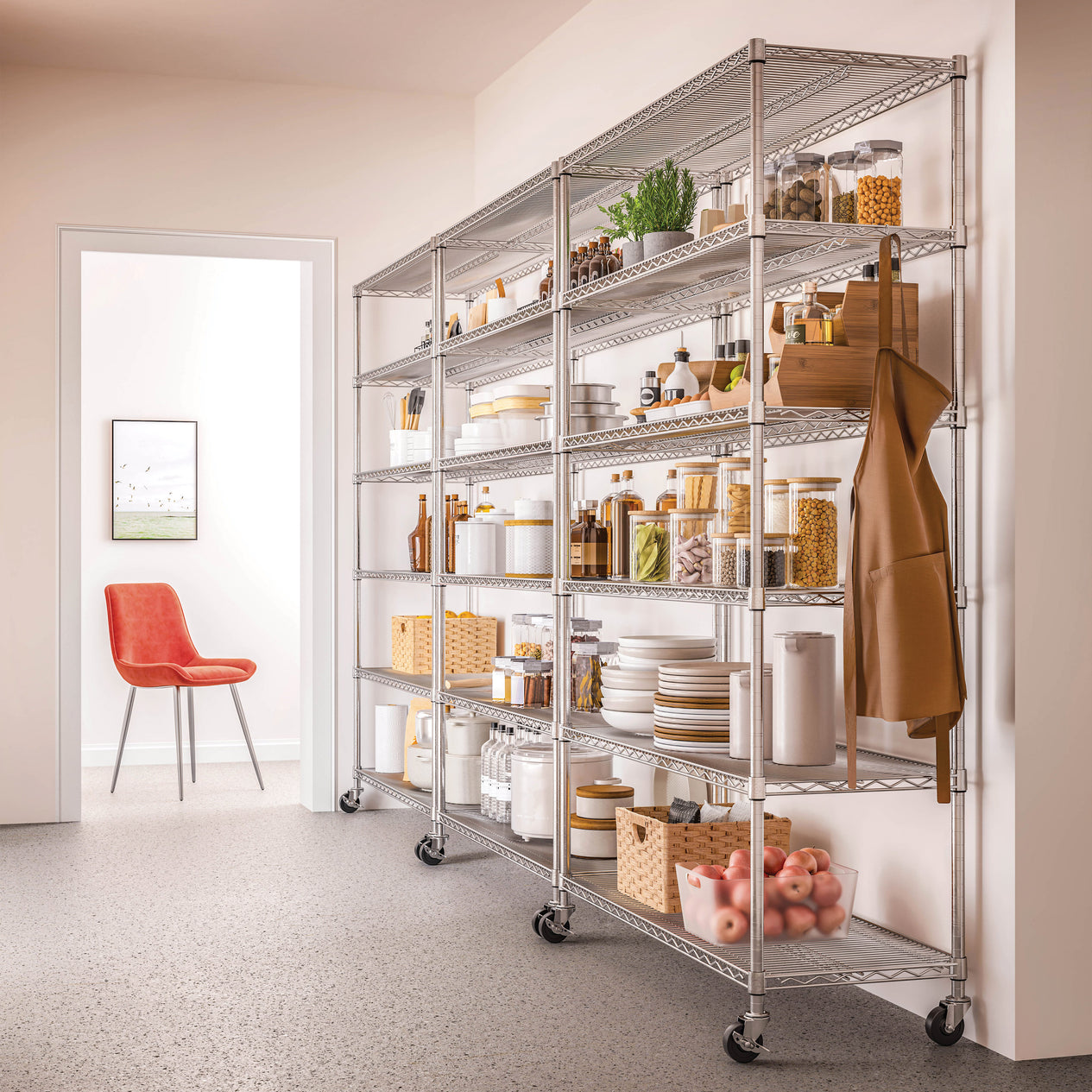 UltraDurable® 6-Tier NSF-Certified Steel Shelving