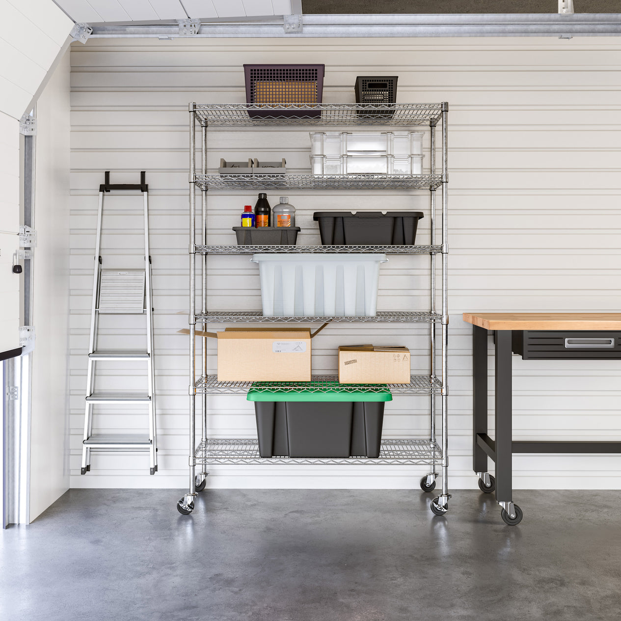 UltraDurable® 6-Tier NSF-Certified Steel Shelving