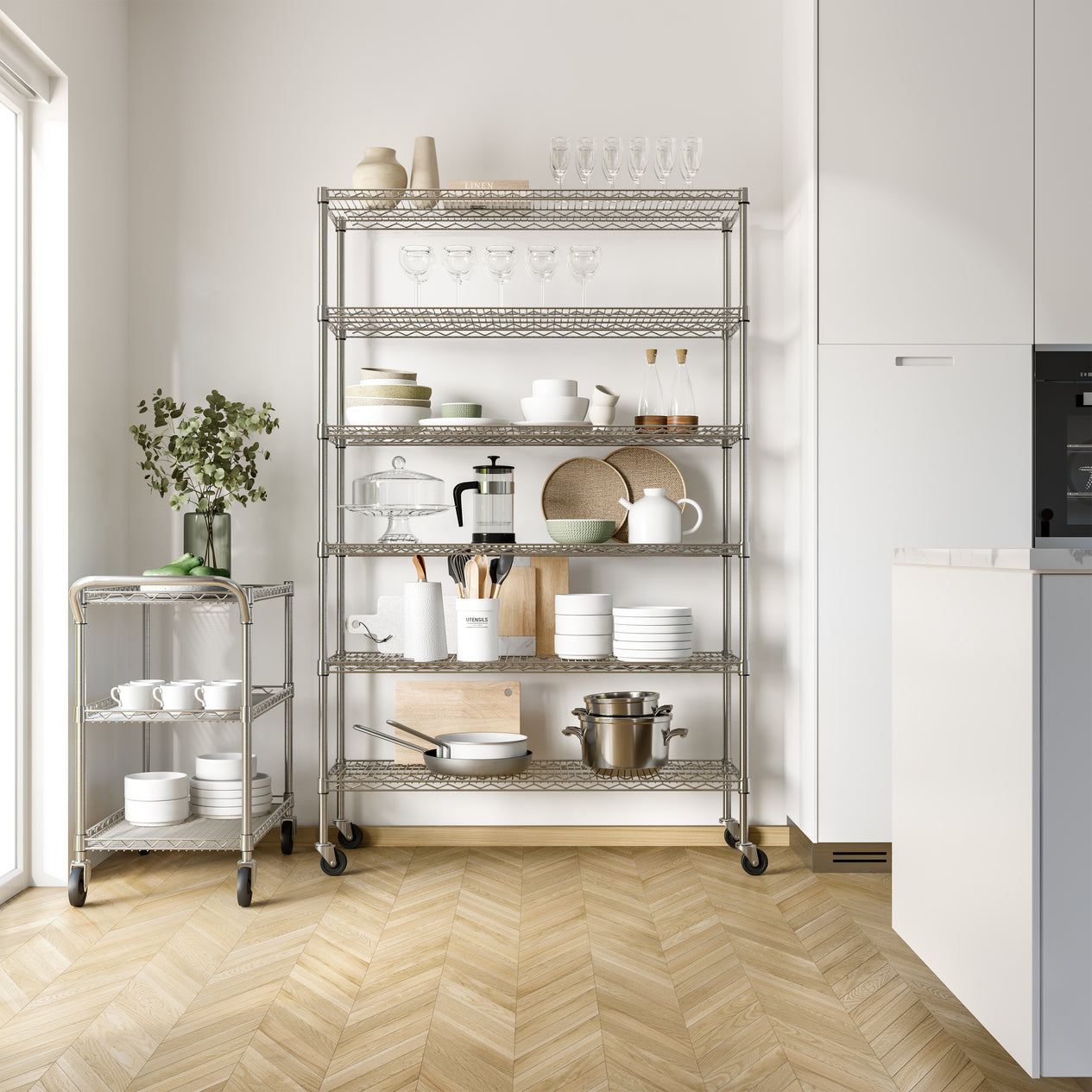 UltraDurable® 6-Tier NSF-Certified Steel Shelving