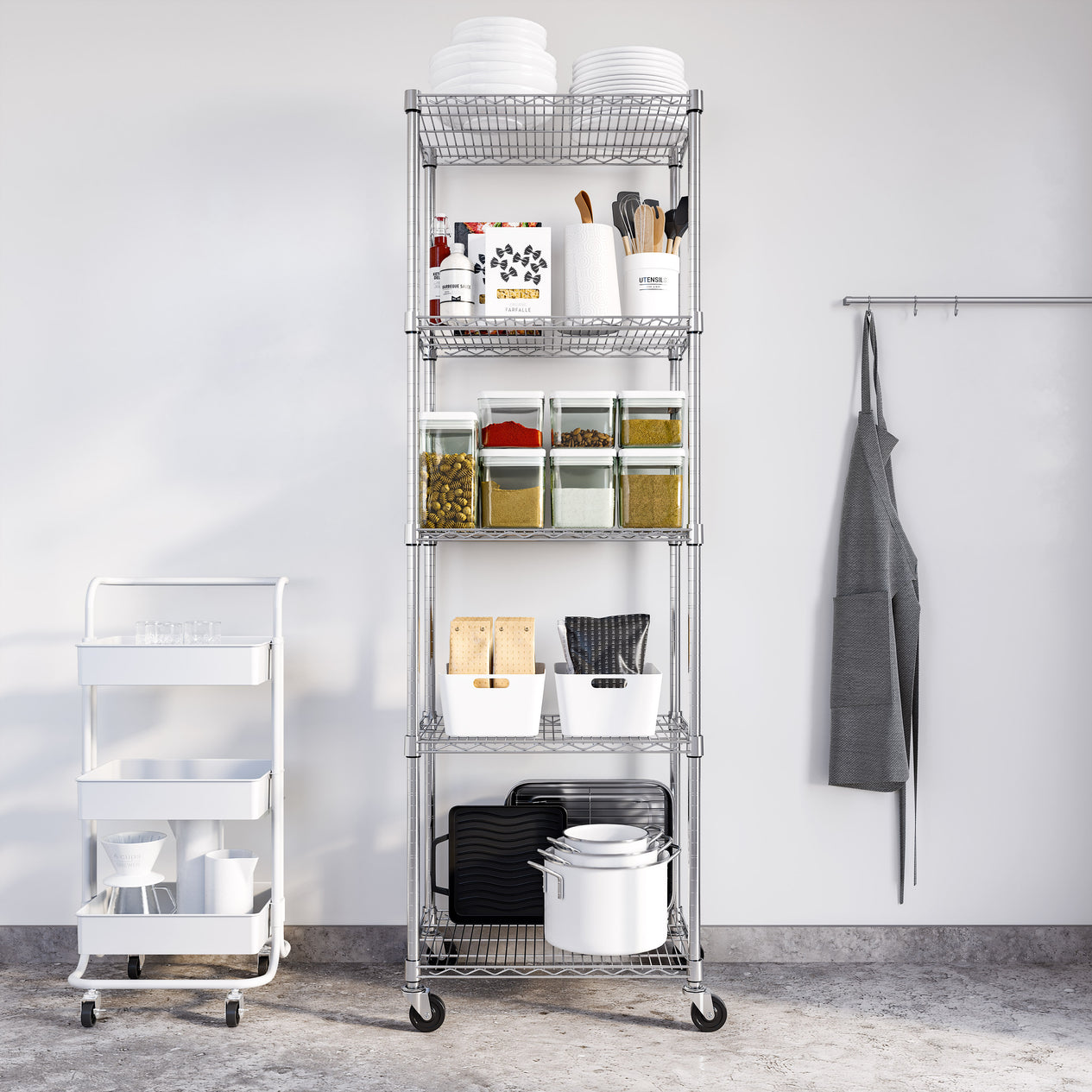 UltraDurable® 5-Tier NSF-Certified Steel Shelving