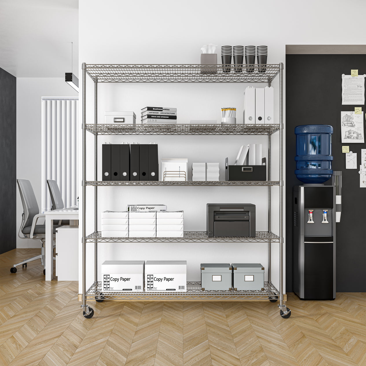 UltraDurable® 5-Tier NSF-Certified Steel Shelving