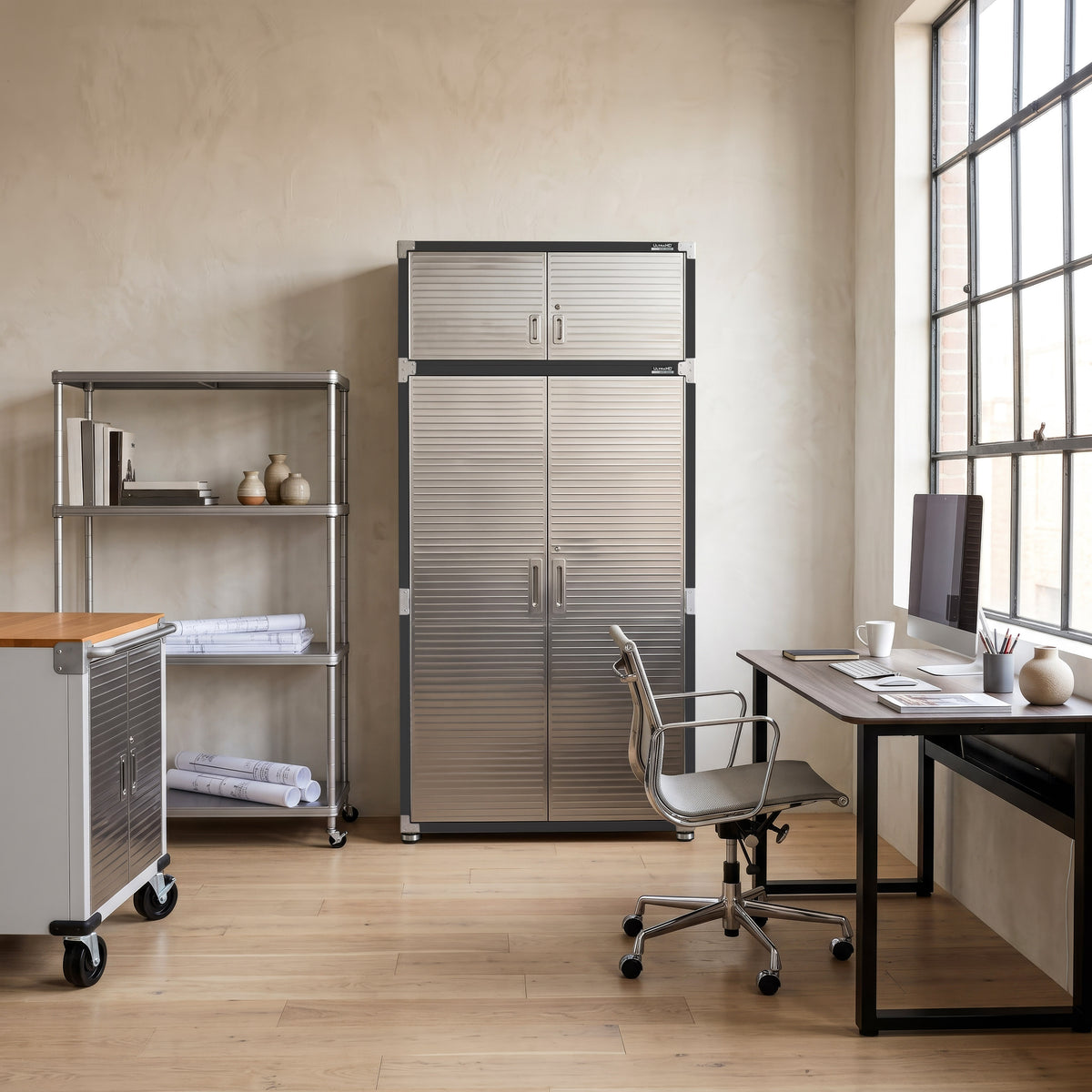 UltraHD® 2-Piece Storage Cabinet Set, Graphite