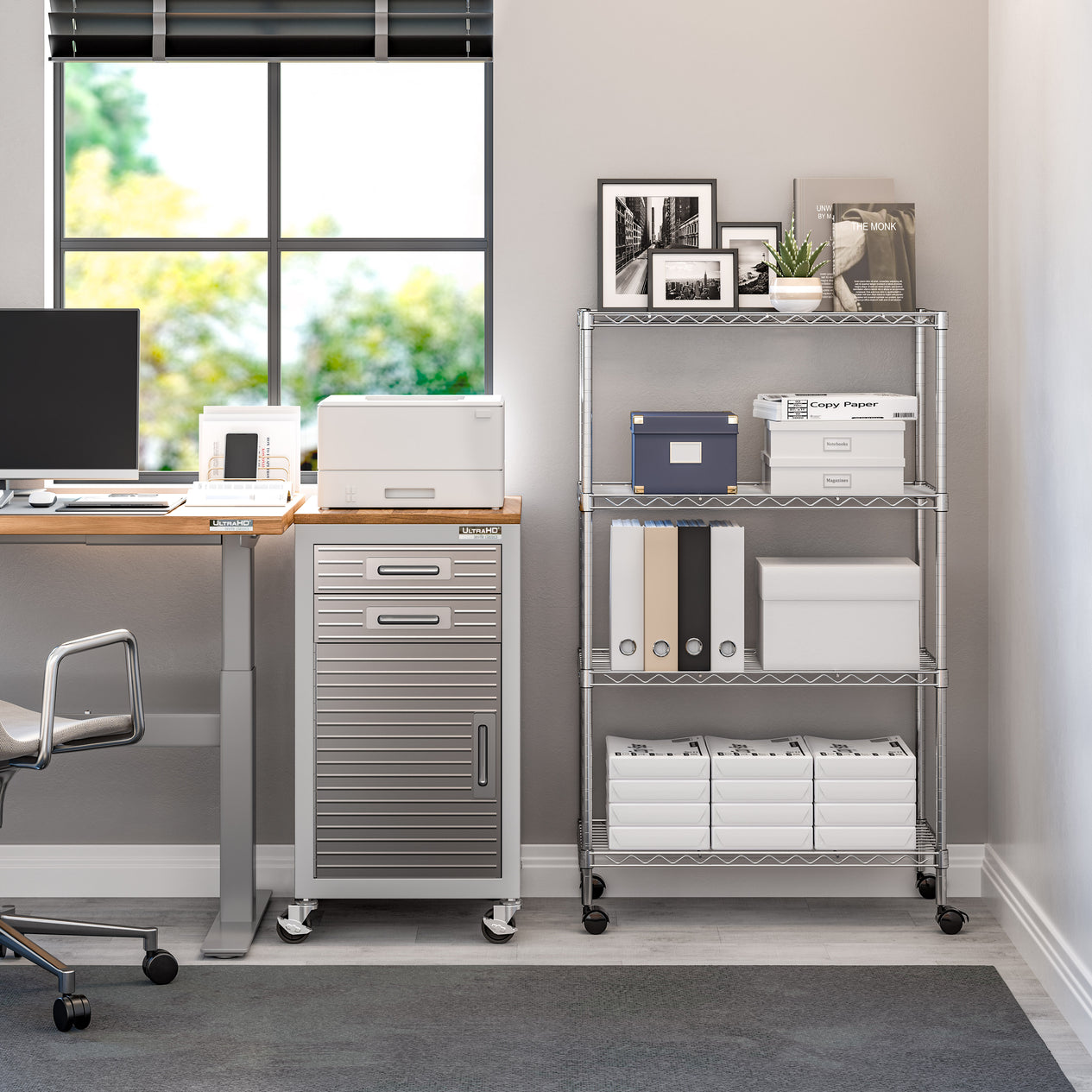 4-Tier Steel Shelving