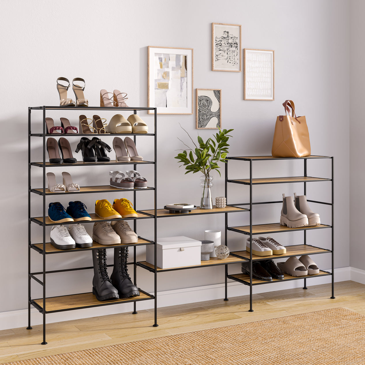 2-Tier Resin Shoe Rack, Aspen