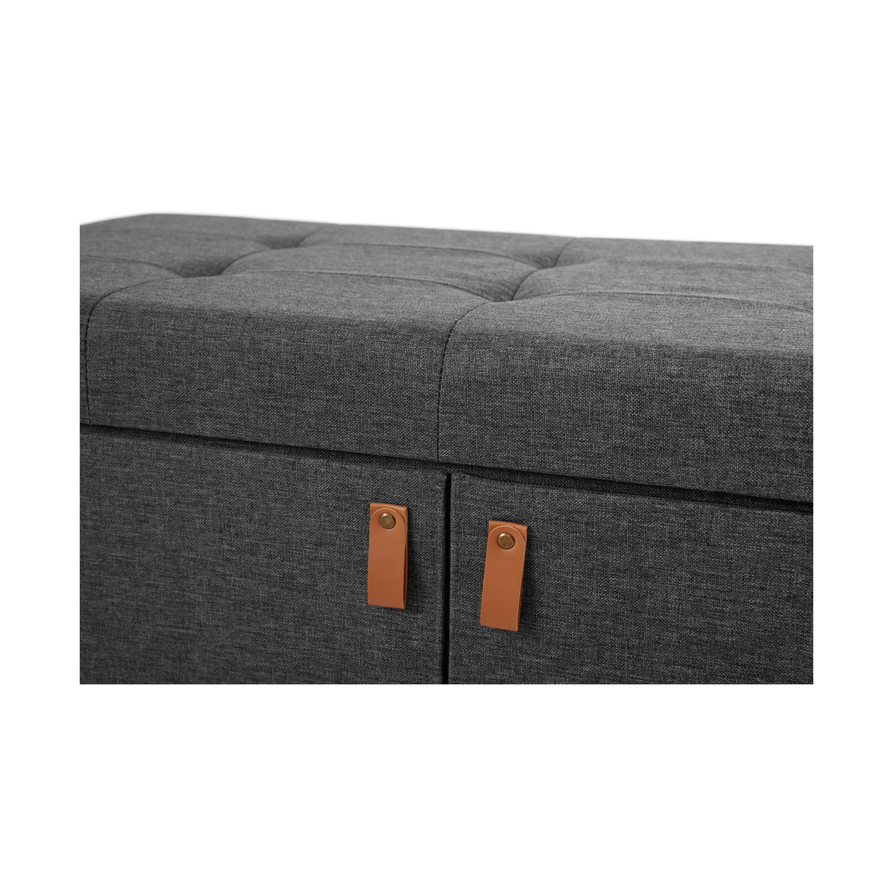 Tufted Shoe Storage Trunk