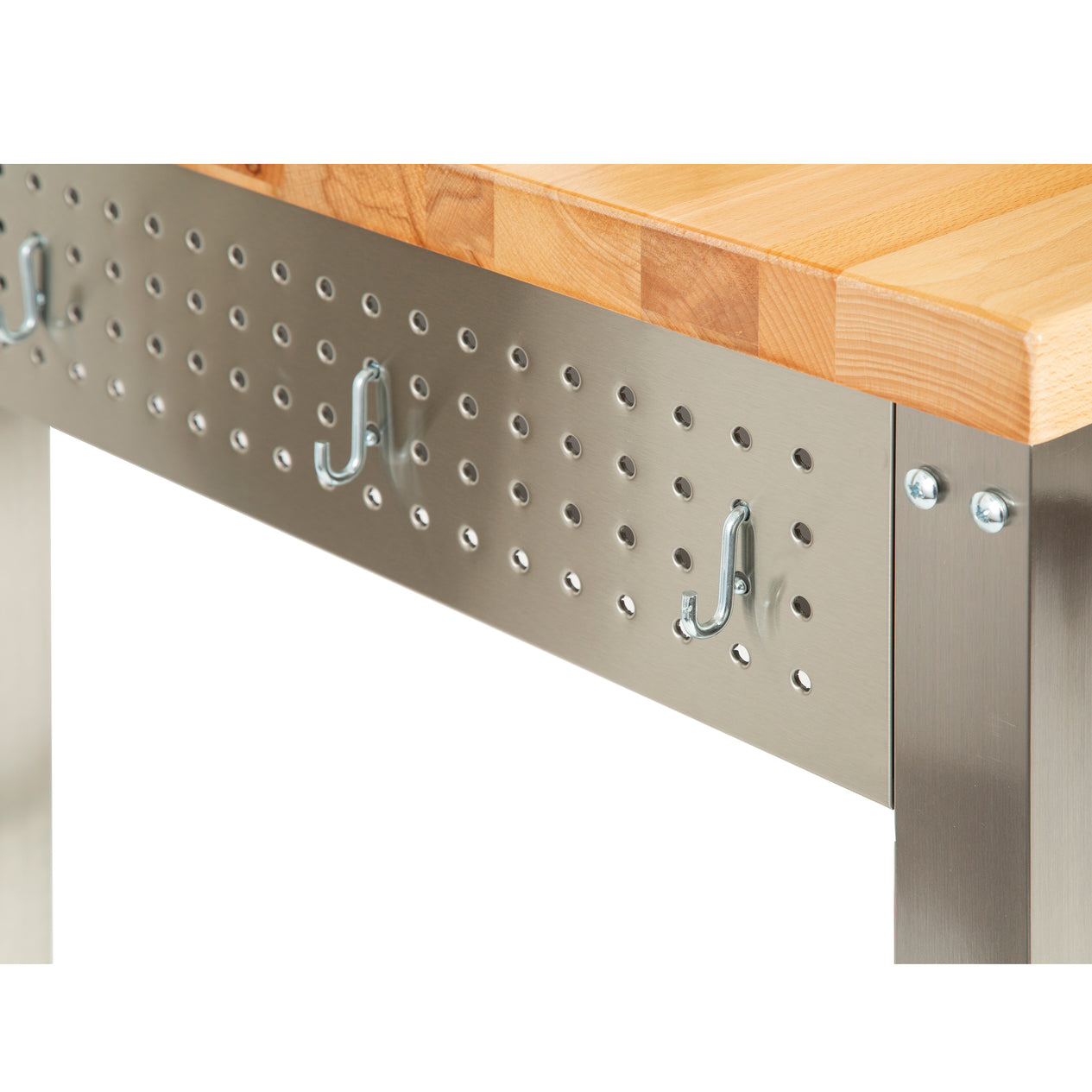 Close up of hooks on the side