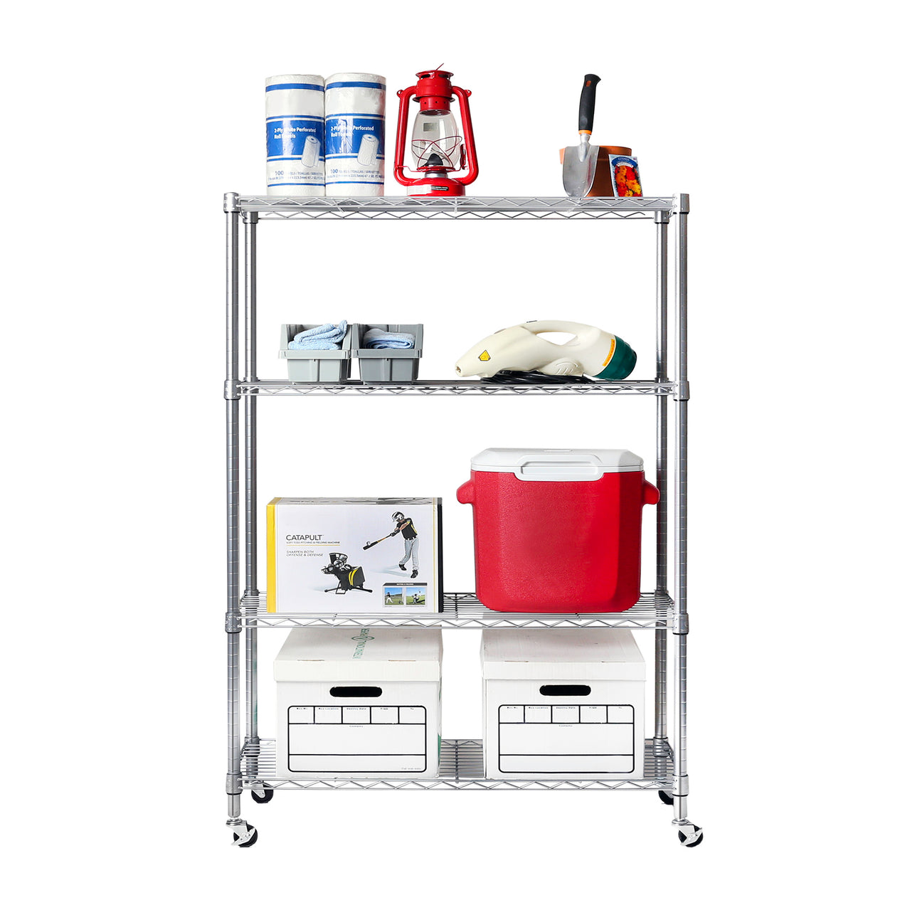 4-Tier NSF-Certified Steel Shelving