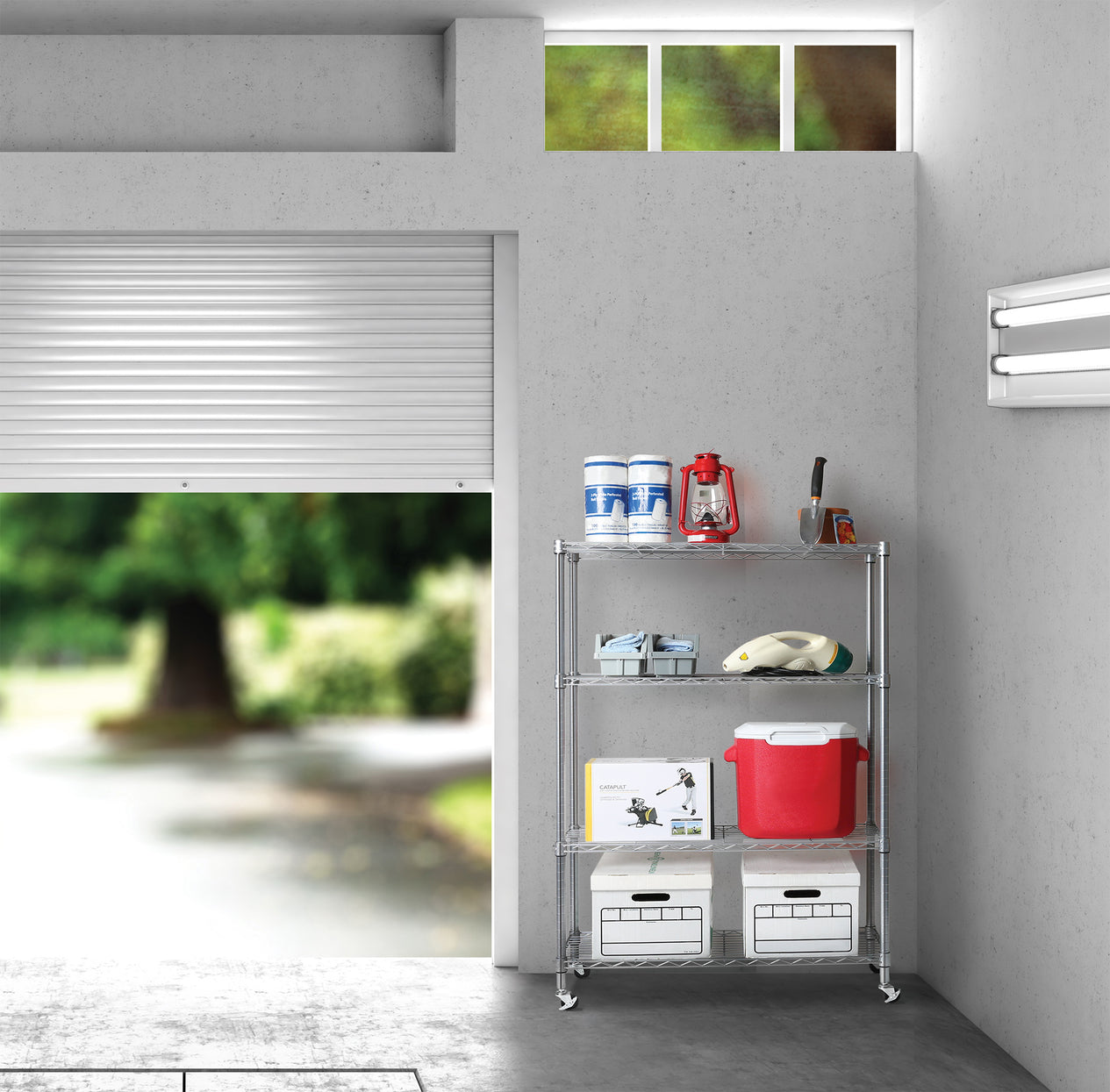 4-Tier NSF-Certified Steel Shelving