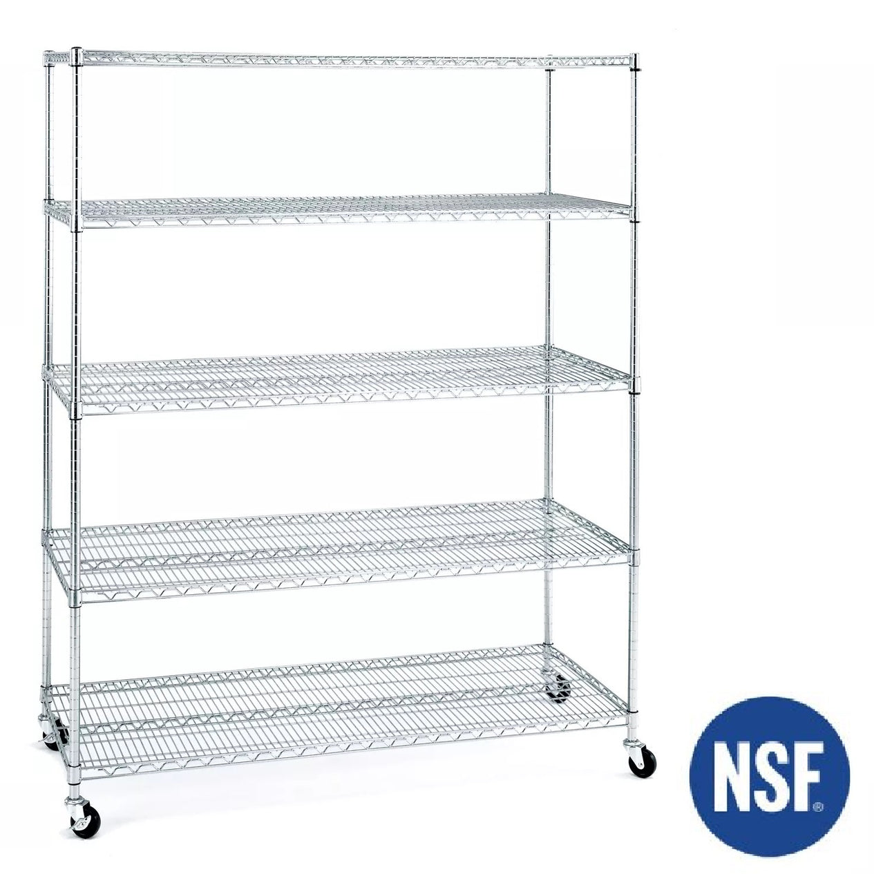 UltraDurable® 5-Tier NSF-Certified Steel Shelving
