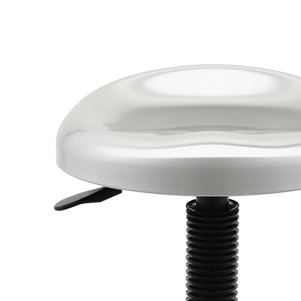 Contoured Stainless Steel Seat Pneumatic Adjustable Work Stool