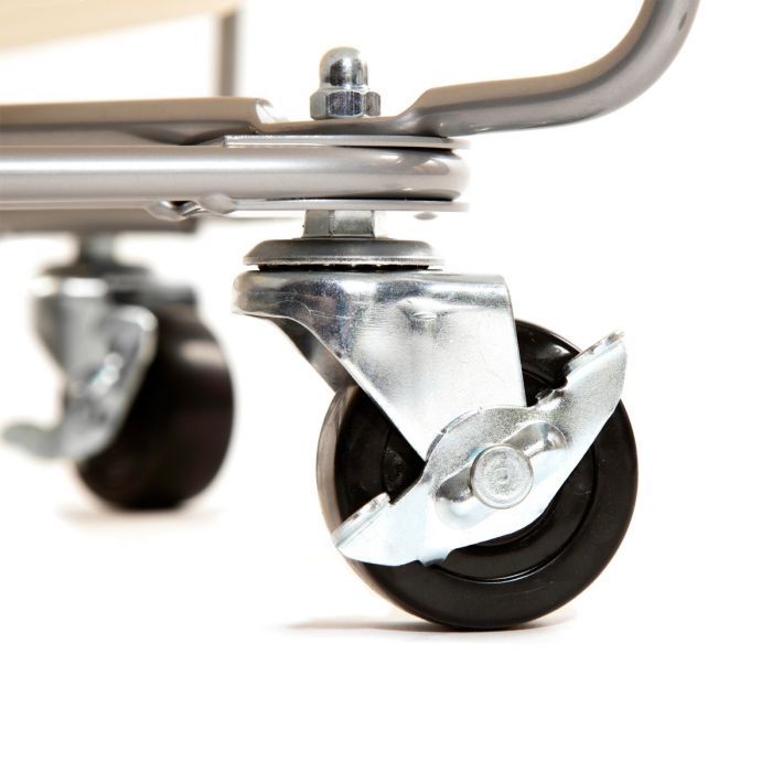 Heavy-Duty Rolling Laundry Hamper, Natural White