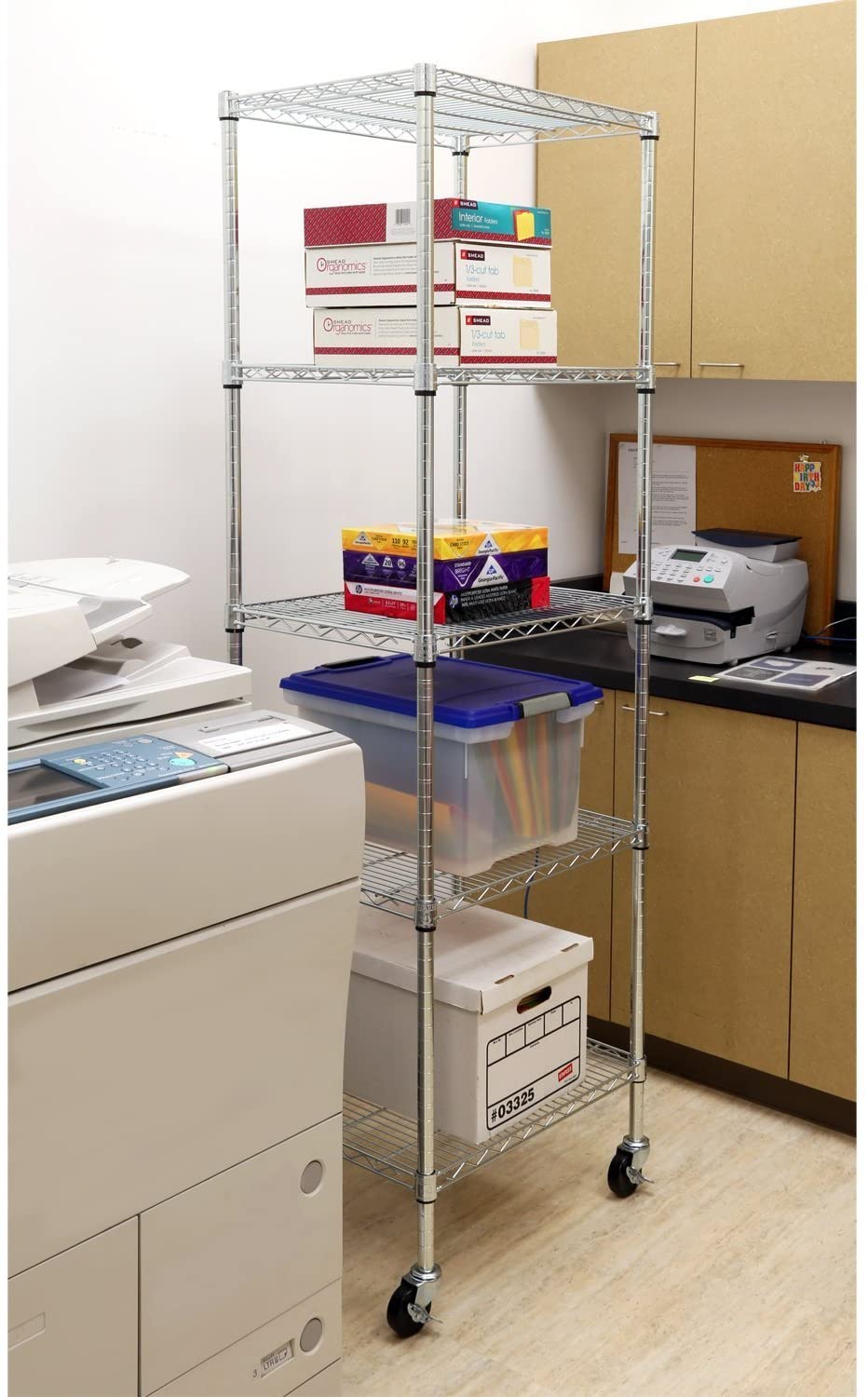UltraDurable® 5-Tier NSF-Certified Steel Shelving