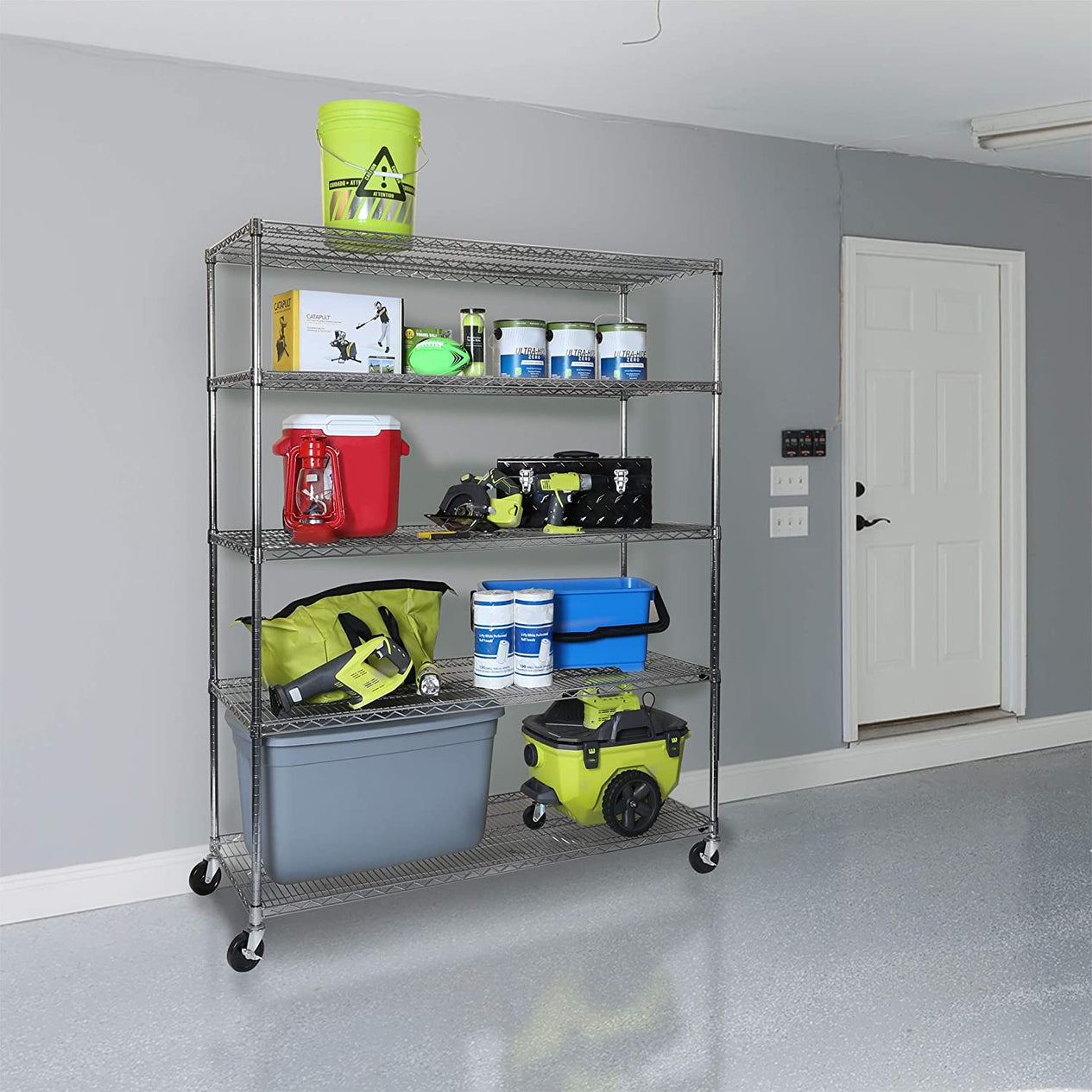 UltraDurable® 5-Tier NSF-Certified Steel Shelving