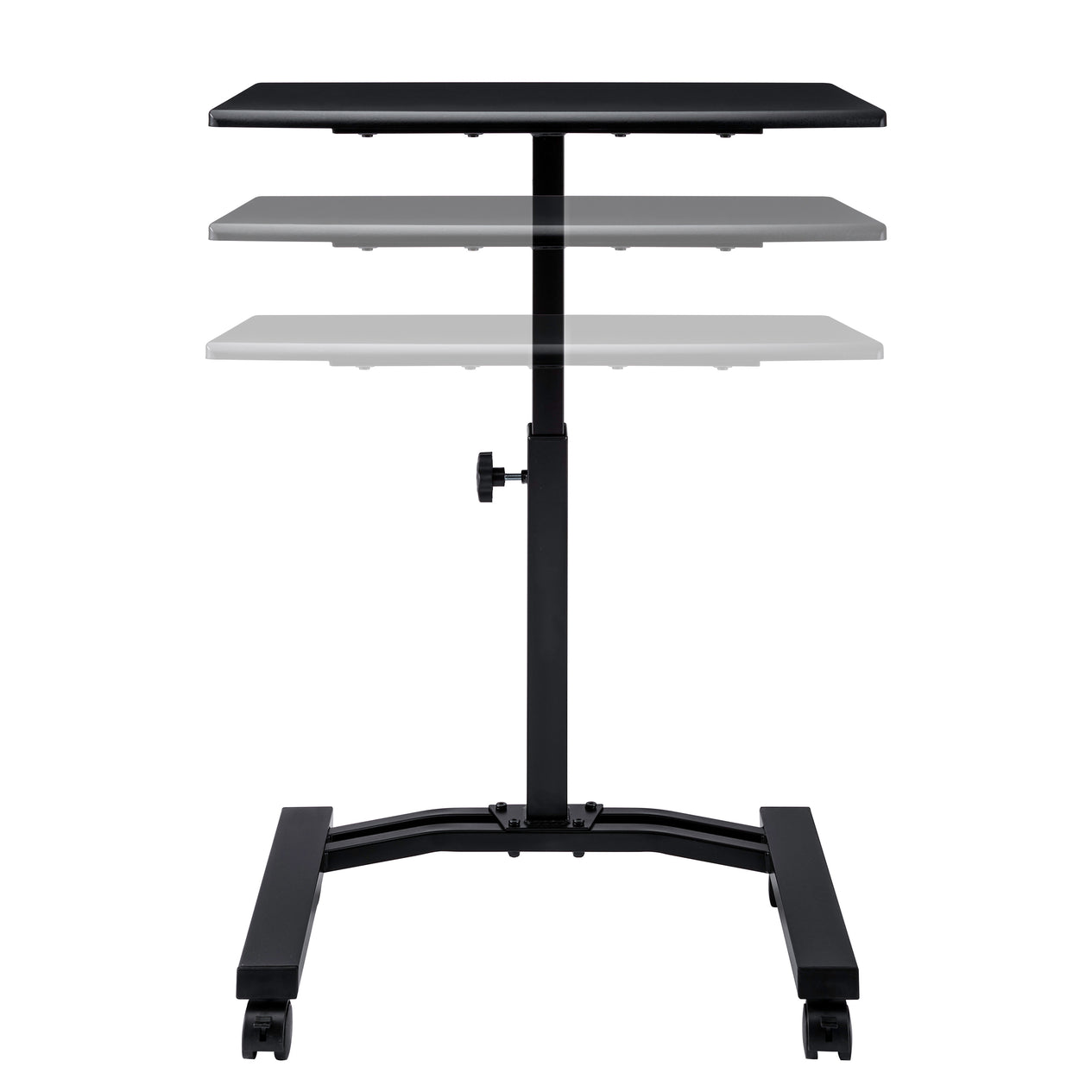 airLIFT® Mobile Laptop Sitting Desk Cart, Black
