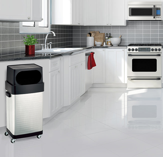 UltraHD® Stainless Steel Trash Can, 17 Gal.