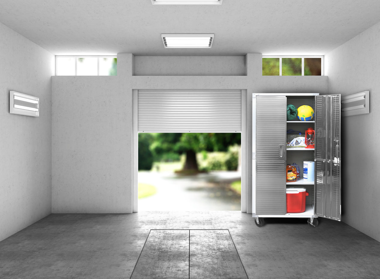 UltraHD® Rolling Storage Cabinet, White