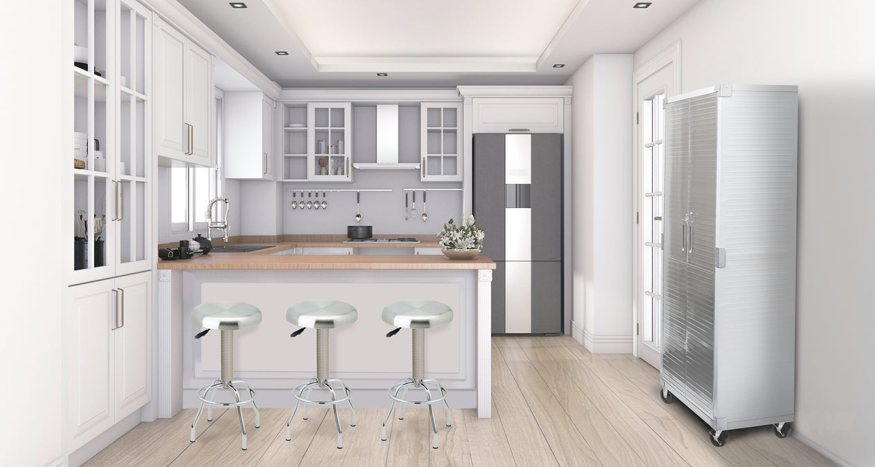 UltraHD® Rolling Storage Cabinet, White