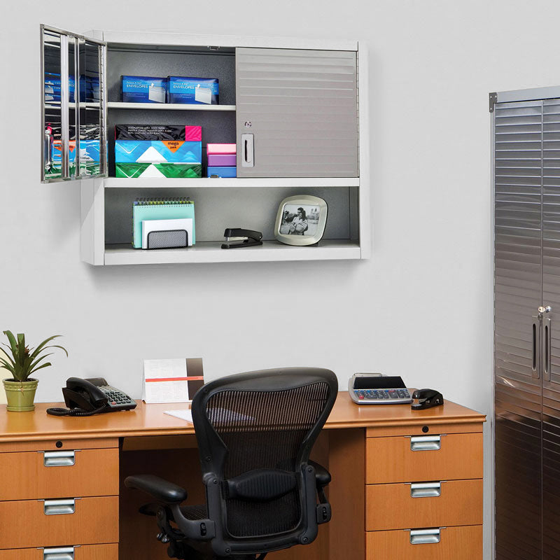 UltraHD® Double Door Wall Cabinet w/ Keys, Granite