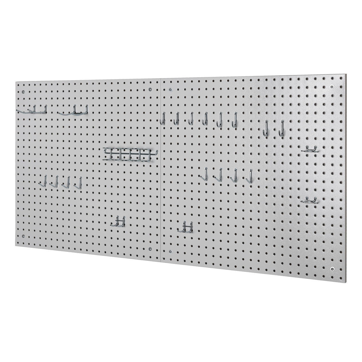 UltraHD® 2-Piece Pegboard Set w/ 23 Piece Hook Assortment, Granite