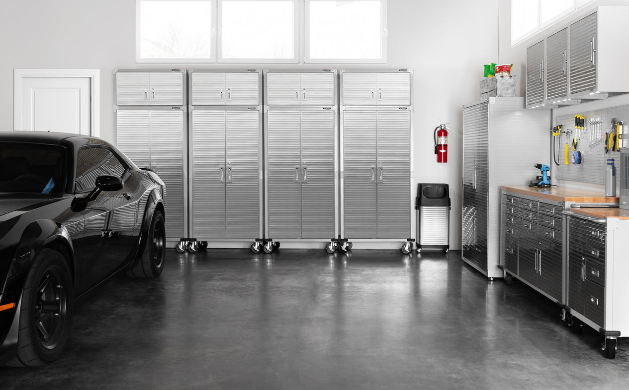 UltraHD® 2-Piece Rolling Storage Cabinet Set, Granite