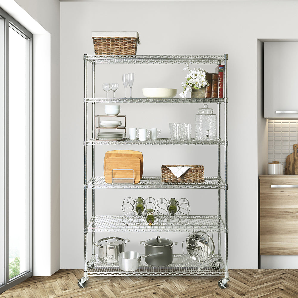 UltraDurable® 6-Tier NSF-Certified Steel Shelving