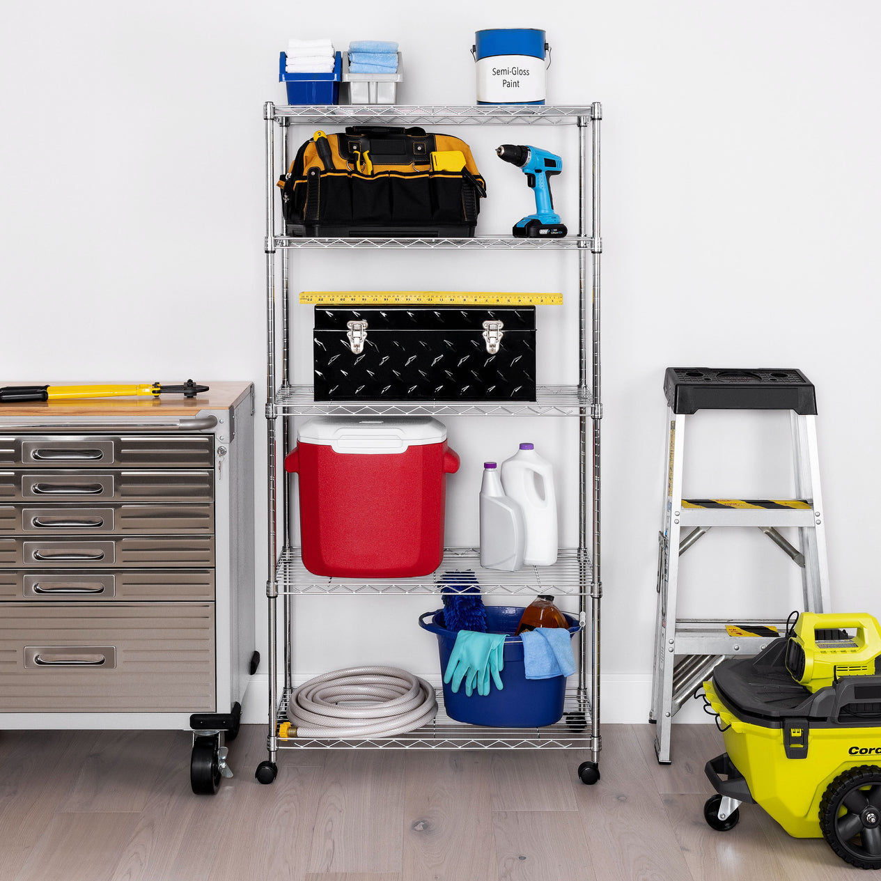 5-Tier Steel Shelving