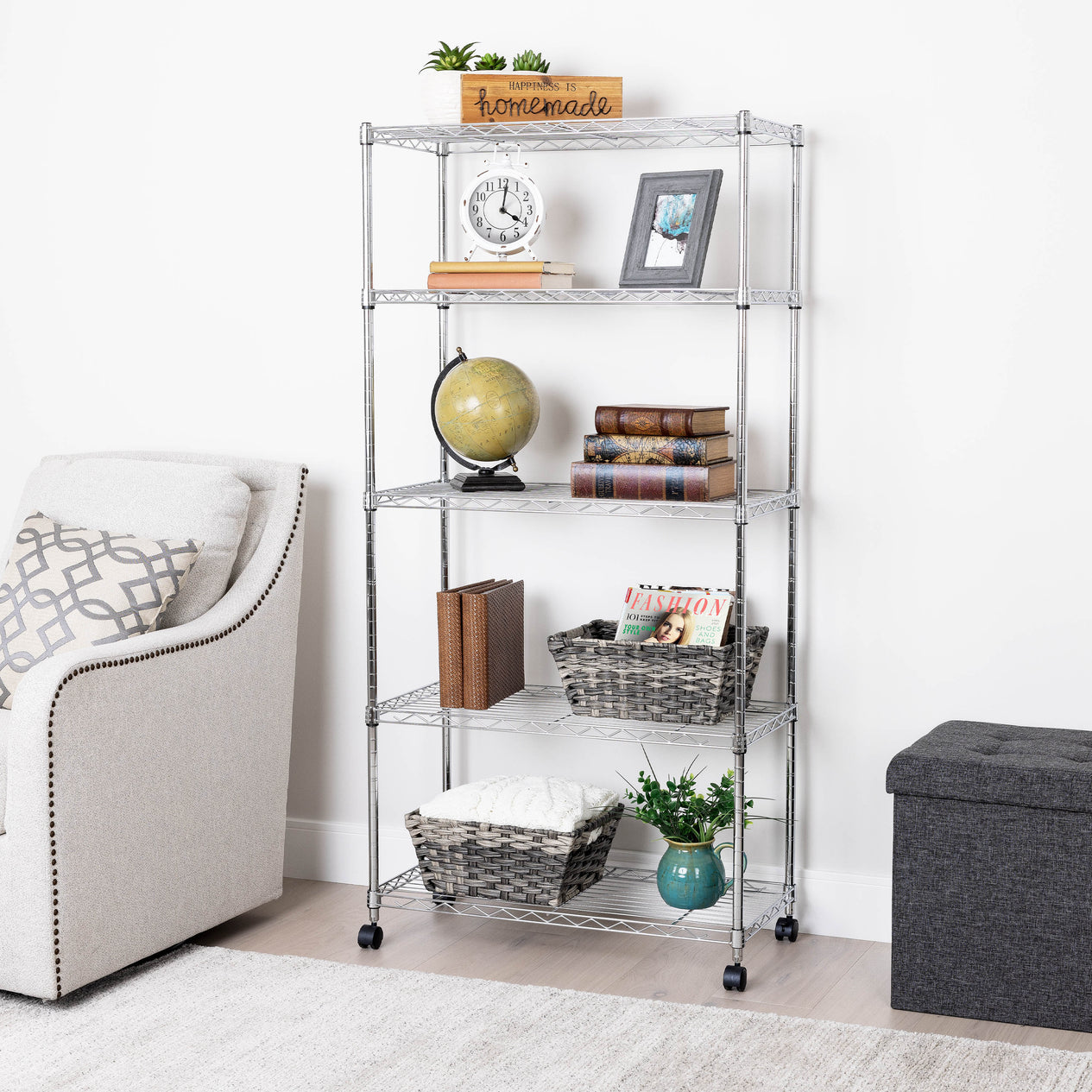 5-Tier Steel Shelving